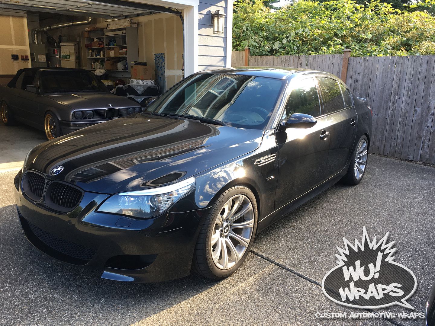 BMW e60 M5 Vvivid Vinyl 4D True R gunmetal CF interior trim vinyl wrap